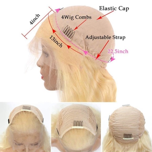 ?22” HUMAN HAIR 613 BODYWAVE LACE FRONT WIG *NEW*